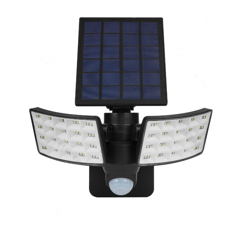 Outdoor Garden Double-ended Curved Solar Motion Sensor Wall Lights