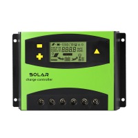 20A 30A 40A 50A 60A 48V 12V/24V Green USB Solar Charge Controller 