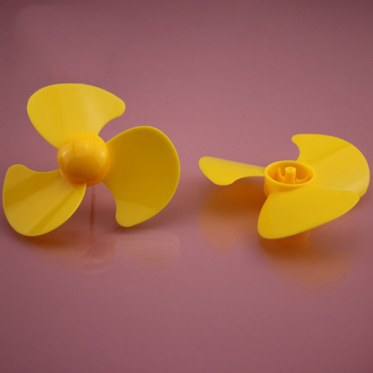 Plastic Fan 3-Blade Yellow Propellers For Toy Plane RC Accessories