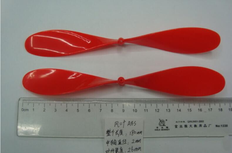 2 Blades Red Plastic Propeller Blade Length 180MM For Toys RC Helicopter
