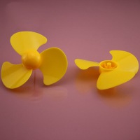Plastic Fan 3-Blade Yellow Propellers For Toy Plane RC Accessories