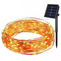 10M 100LED Solar String Lights For Holiday Christmas Party Garland Garden