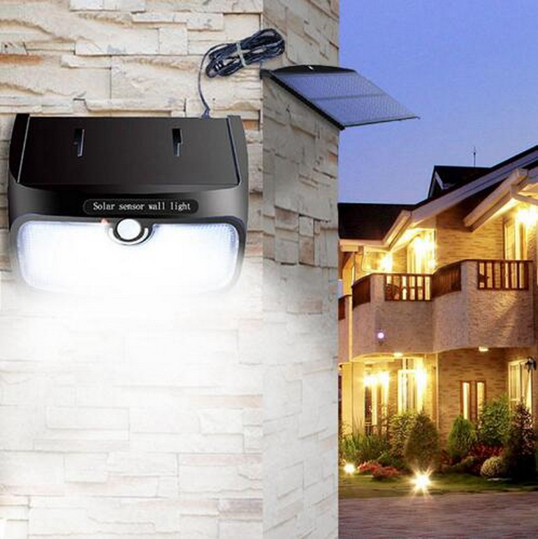 Solar Lamp 48 LED Detachable Motion Sensor Waterproof Wall Light