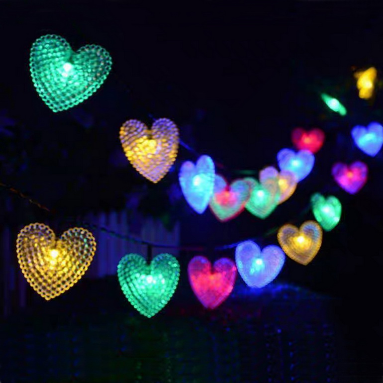 30LED Heart Shape Modeling Christma decoration string Lights