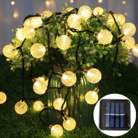 30 LED Crystal Balls Waterproof Globe Solar Powered Fairy String Lights