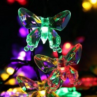 Solar Butterfly LED String Lights