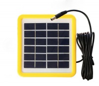 6V 2W DC plug Solar Panel 333MA Glass Laminated Mini Solar Panel 