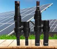 Solar Y Branch MC4 Connectors 2 to 1 Cable Splitter for Solar Panel System