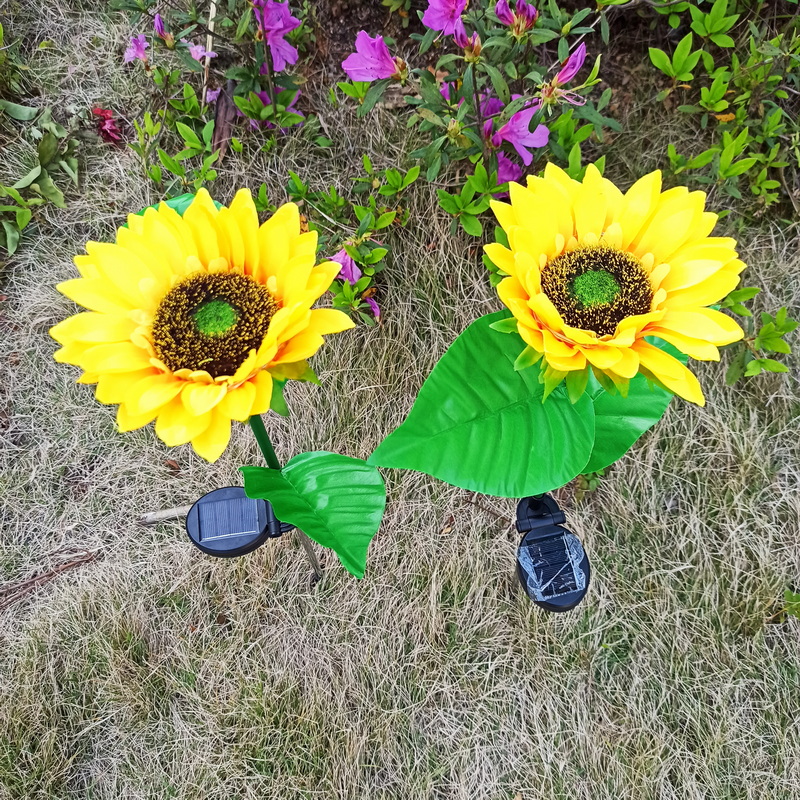 Solar Powered Sunflower Flower LED-Lamp Lights