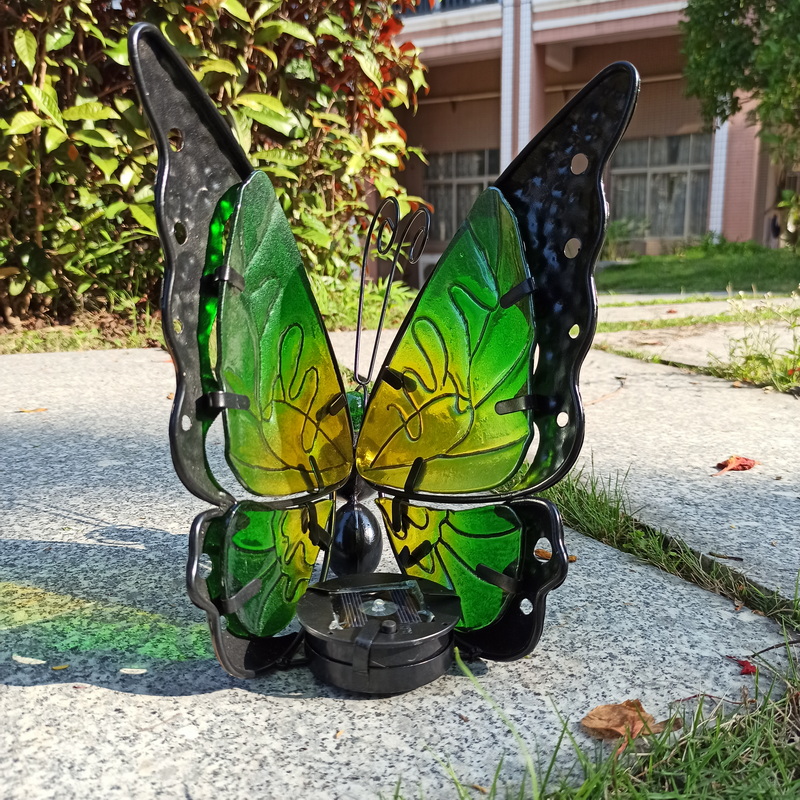 Green Big Insects Butterfly Solar Garden Lights
