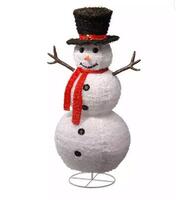 48In LED Micro Dot Light Steady On Outdoor Plush Foldable Snowman Light