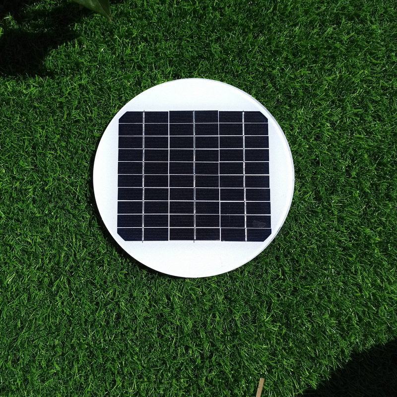 15v Round Custom Solar Panel Monocrystalline Mono Solar Cell Glass Power PV Photovoltaic Circle 4 wa