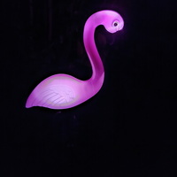 Solar Powered Flamingo Lawn Lamp Garden Decor Solar Lights 