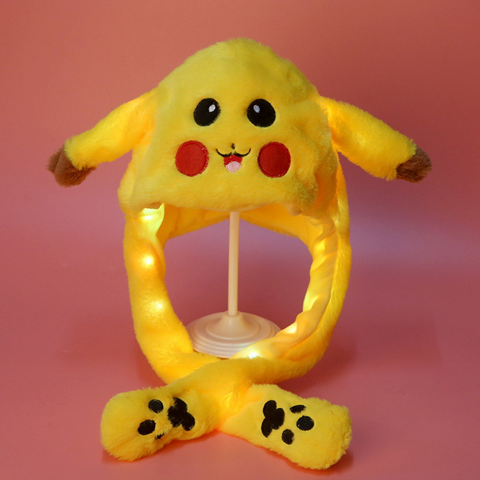 Pikachu hat with light