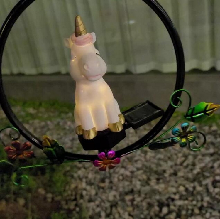 Solar Unicorn Hanging Light