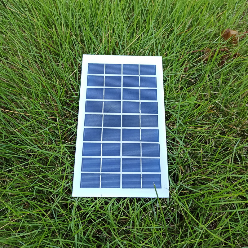 9v Polycrystalline Glass PV Modul Solar Cell Panel 3w 215X125 mm