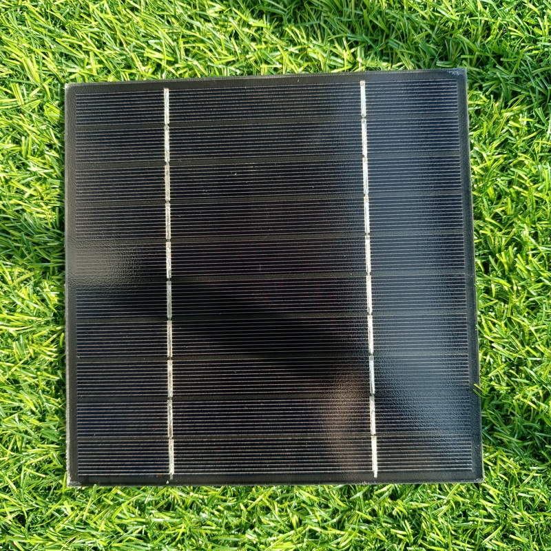 Full Black Glass Laminated Mini Mono Crystalline Solar Panel 5 v 4w