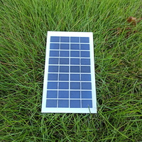 9v Polycrystalline Glass PV Modul Solar Cell Panel 3w 215X125 mm