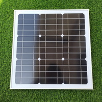 25w Solar Panel Module with Frame 18V Monocrystalline Glass Tempered