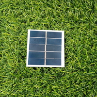 2.5v 200ma Small Solar Panal PV Glas Frameless Modul 05w Mini Solar Panels