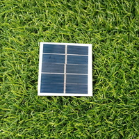 2.5v 200ma Small Solar Panal PV Glas Frameless Modul 05w Mini Solar Panels