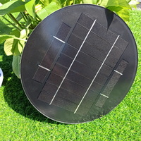 Dia 260mm 5 watt Solar Plate Glass Tempered 5w 5.5v