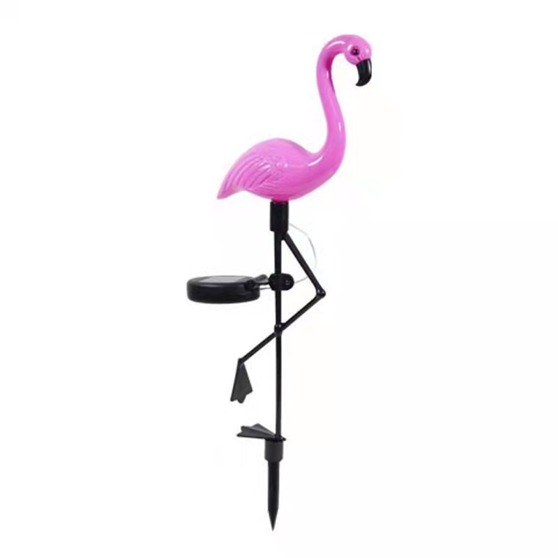 Solar Powered Flamingo Lawn Lamp Garden Decor Solar Lights 