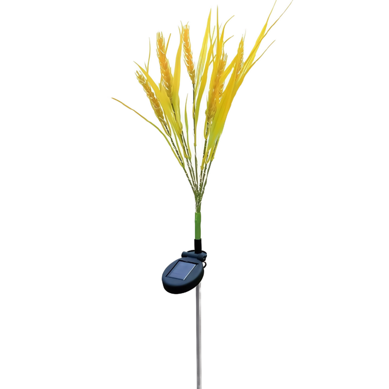 Artificial Plant Warm White Led Yellow Wheat Solar Garden Light