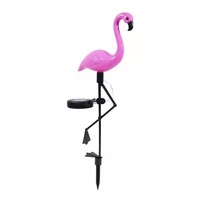 Solar Powered Flamingo Lawn Lamp Garden Decor Solar Lights 