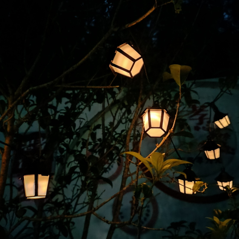 10 Led Rechargeable Hanging Lanterns Light Waterproof Garden Decorative Solar Led String Light