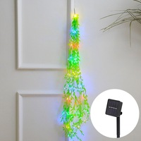 Tiny Green Leaf Copper Wire LED Outdoor Decorative Christmas Lights