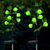 Garden Lights Pathway Decorative 6 Led Solar Pear Tree Lights