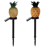 Outdoor Courtyard Decorative Lighted Warm White Led Lamp Small Solar Pineapple Light