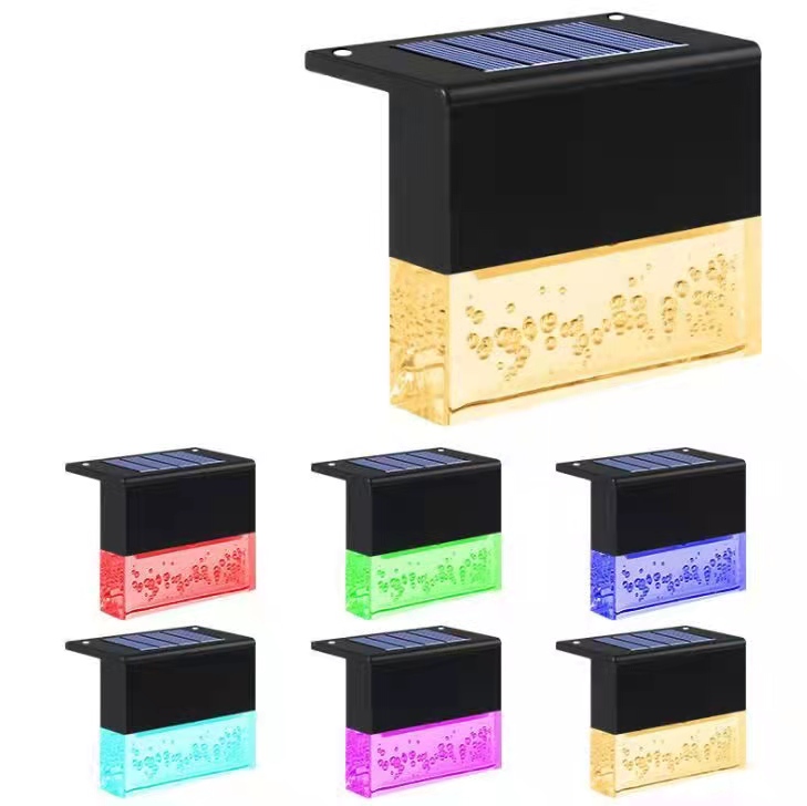 Step Deck Light Mini Solar Double Color House Gate Lights
