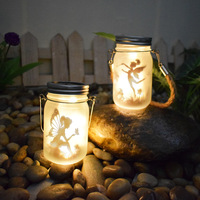Pretty Angel Energy Saving Solar Led Glass Small Bottle String Lights