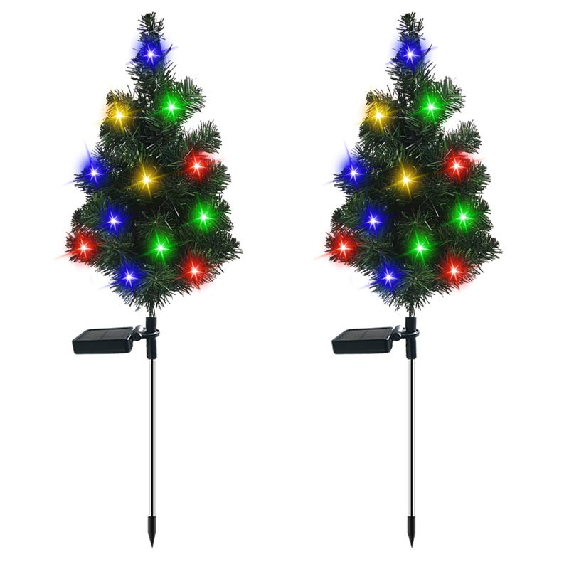 Outdoor Artificial Trees With Lights Multicolor Led Garden Xmas Decoration Tree Light
