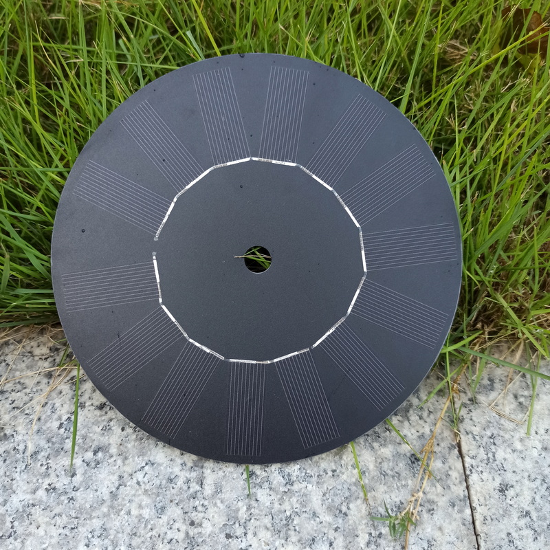 Round Circle Mini PV Solar Cell Circular 150mm 160mm 7v 200ma 1.4w