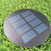 Circular Panel Solar 2v for Led Light 150ma 03w Solar Panel Round Mini