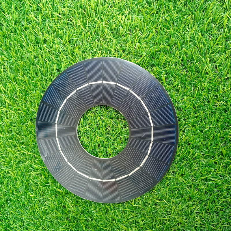 Trapezoid Shaped Cell Dia 185mm Round Fountain Solar Panel