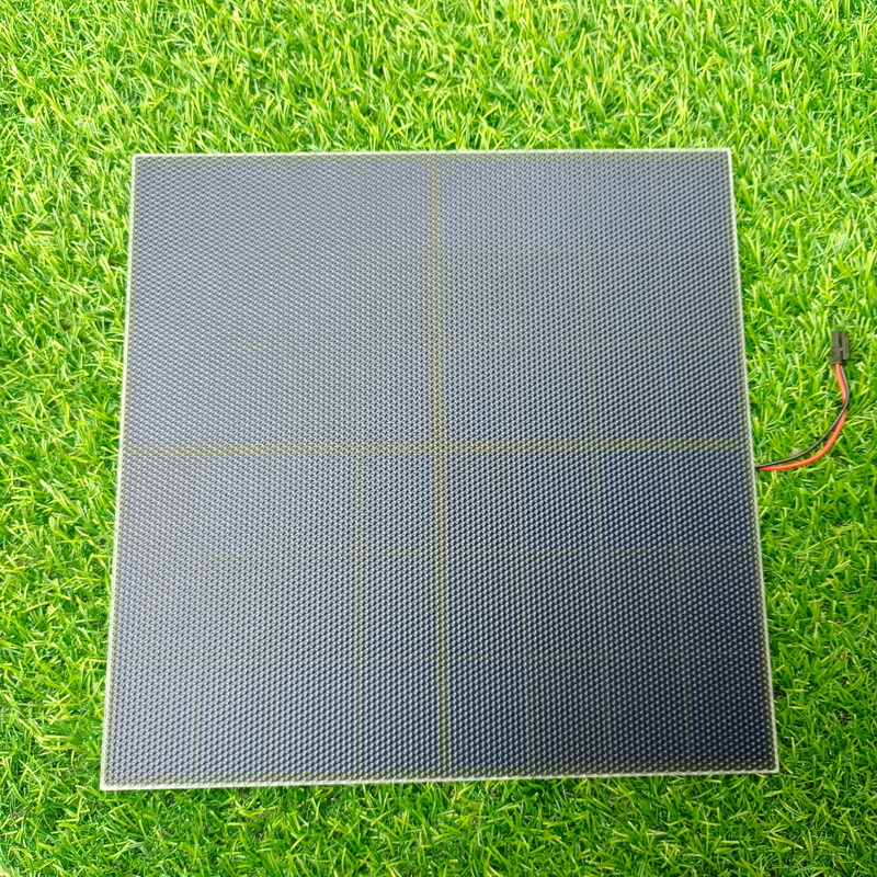 12V 13W Custom Square Black ETFE Solar Panel 260x260 China Panneau Solaire