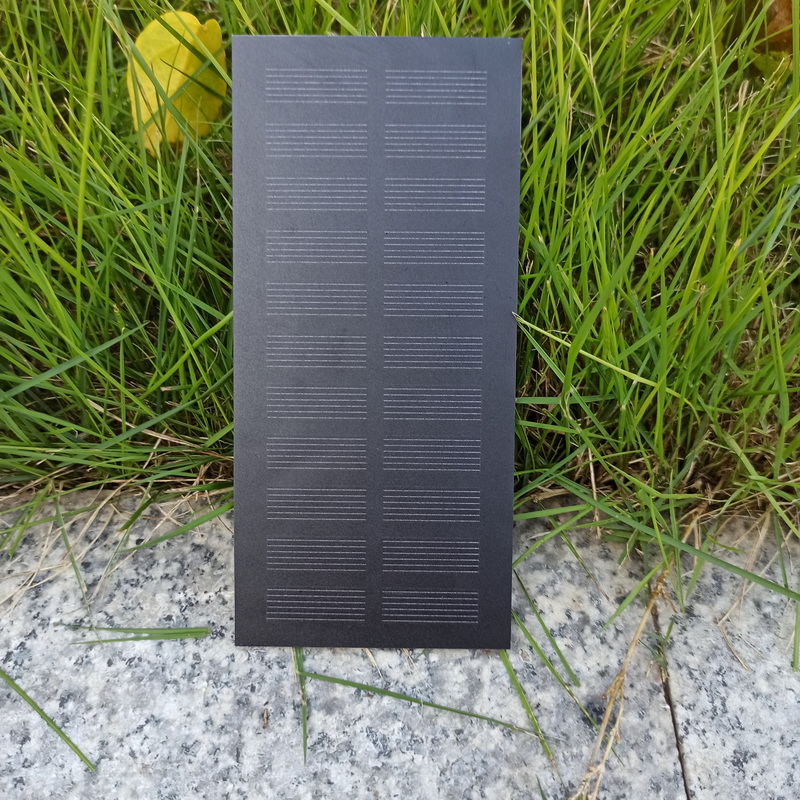 Small All Black Solar Panels 5 5v 180ma Mini Solar Cell Panel Module 1w