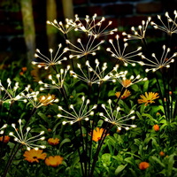 Women Mothers Day Gifts 2 Modes 60 Warm White Led Twinkling Solar Garden Firework Lights