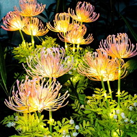 Rechargeable Upgraded Solar Panel Powered Flowers Lights With Glowing Flowers Stems