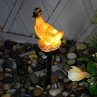 Christmas Decorations Lighted Led Patio Garden Pathway Resin Light Outdoor Solar Animal Lights