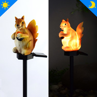 Patio Resin Animal Garden Standing Outdoor Solar Sculpture Landscape Led Light