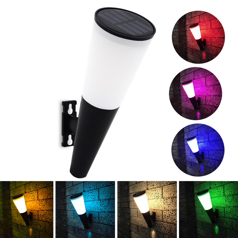 Cone Shape Warm White Led Garden Road IP54 Solar Wall Mounted Lights