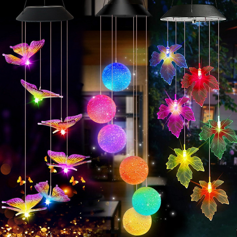 Waterproof Outdoor Bird Ball Moon Star Lights for Garden Patio Party Yard Window 