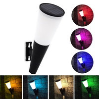 Cone Shape Warm White Led Garden Road IP54 Solar Wall Mounted Lights