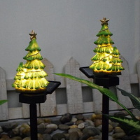 Led Mini Christmas Holiday Tree Stand Light Rechargeable Solar Lights Warm White Xmas Tree Lights