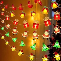 Xmas Decorative Lights Copper Wire String Battery Operated Snow Man Christmas Lights